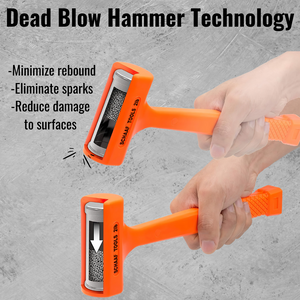 2lb Orange Deadblow Hammer