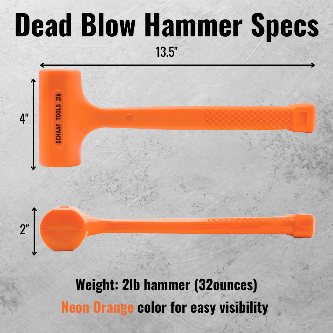 2lb Orange Deadblow Hammer