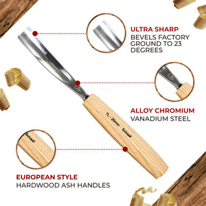 12-Piece Foundation Wood Carving Set – Good Choice for Beginners