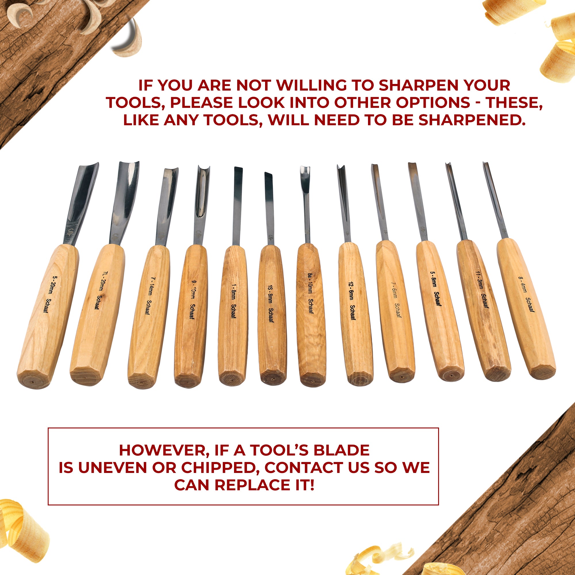 12-Piece Foundation Wood Carving Set – Good Choice for Beginners