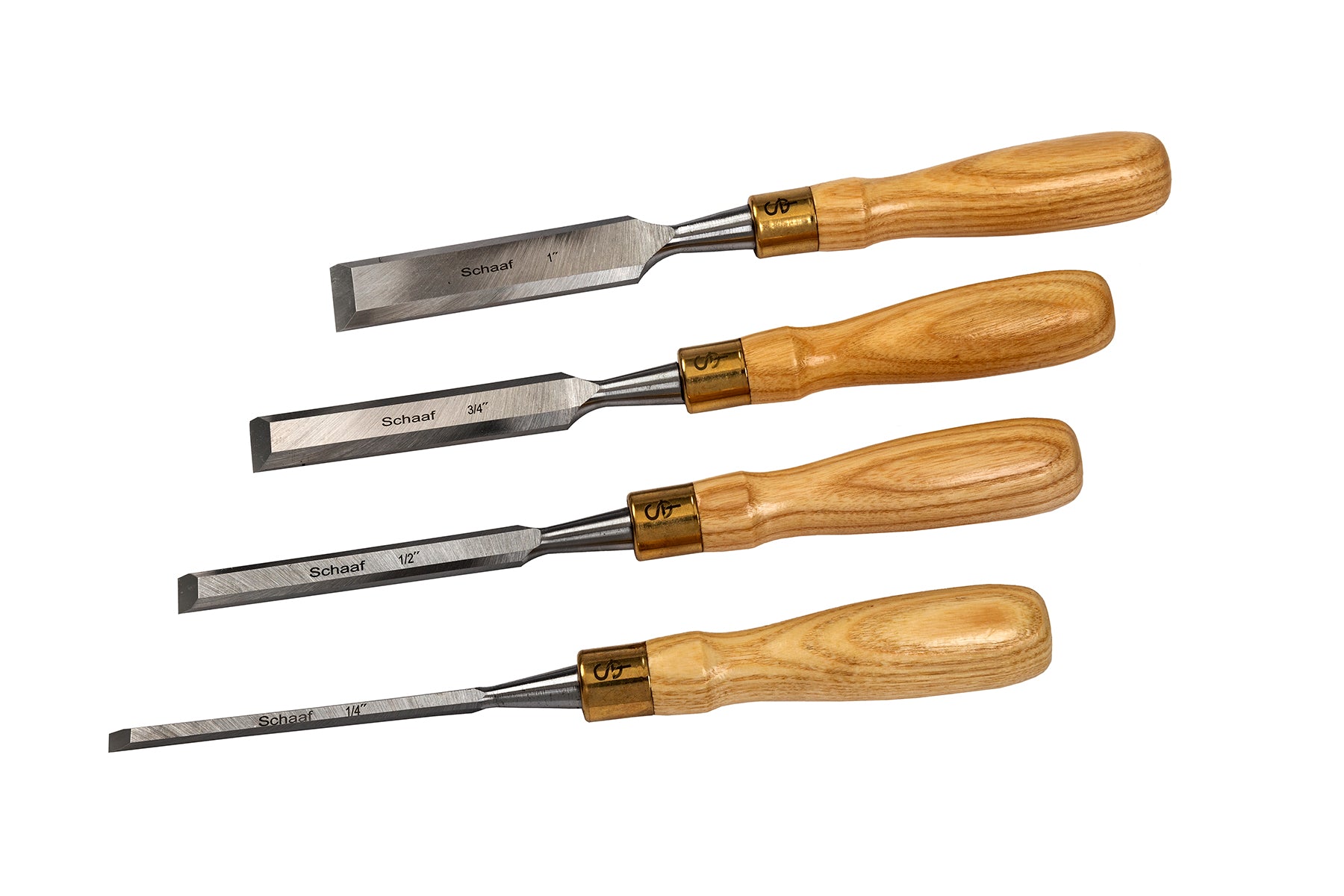 5.99 Wood Chisel Set Woodworking Bevel Edge Hand Carpentry 4PC - 1/4 1/2  3/4 1 tooltime